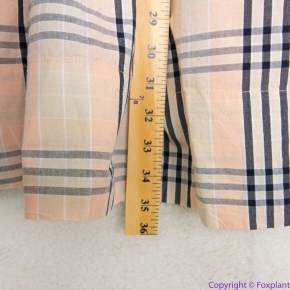 NEW Free People Bridget Mini Dress plaid, smocked split open back, S - Picture 10 of 16